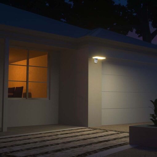 Επιτοίχιο Φωτιστικό LED 15W 4000K Ηλιακό με Ανιχνευτή Λευκού Χρώματος IP65 V-TAC – 10316