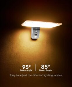 Επιτοίχιο Φωτιστικό LED 15W 4000K Ηλιακό με Ανιχνευτή Λευκού Χρώματος IP65 V-TAC – 10316