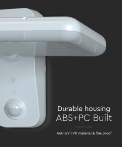 Επιτοίχιο Φωτιστικό LED 15W 4000K Ηλιακό με Ανιχνευτή Λευκού Χρώματος IP65 V-TAC – 10316