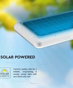 Επιτοίχιο Φωτιστικό LED 15W 4000K Ηλιακό με Ανιχνευτή Λευκού Χρώματος IP65 V-TAC – 10316