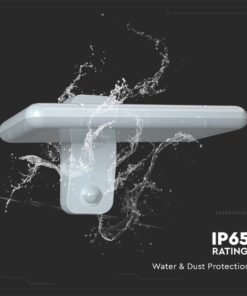 Επιτοίχιο Φωτιστικό LED 15W 4000K Ηλιακό με Ανιχνευτή Λευκού Χρώματος IP65 V-TAC – 10316