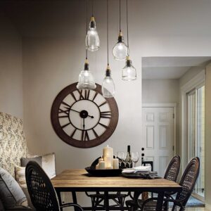 IDEAL LUX Κρεμαστό Φωτιστικό Οροφής GRETEL 5xE27 Διάφανου Χρώματος – 103174