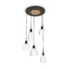 IDEAL LUX Κρεμαστό Φωτιστικό Οροφής GRETEL 5xE27 Διάφανου Χρώματος – 103174