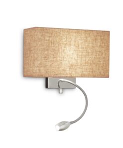 IDEAL LUX Επιτοίχιο Φωτιστικό με LED Αναγνώστη HOTEL Μπεζ Χρώματος – 103204
