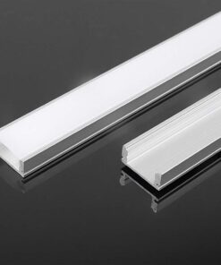 Προφίλ Αλουμινίου με Γαλακτερό Καπάκι 2m V-TAC για ταινία LED – 10321