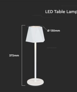 LED φωτιστικό γραφείου 1.5W επαναφορτιζόμενο 3σε1 CCT με λευκό σώμα dimmable V-TAC – 10324