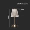 LED Επαναφορτιζόμενο Πορτατιφ 3W CCT Νίκελ Ματ Dimmable Αφής IP54 V-TAC – 10327