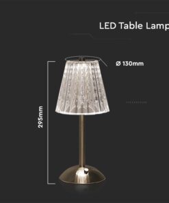 LED Επαναφορτιζόμενο Πορτατιφ 3W CCT Νίκελ Ματ Dimmable Αφής IP54 V-TAC – 10327