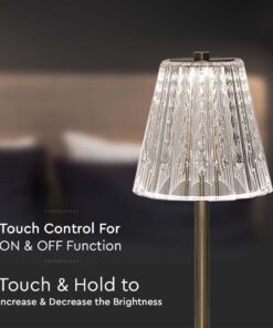 LED Επαναφορτιζόμενο Πορτατιφ 3W CCT Νίκελ Ματ Dimmable Αφής IP54 V-TAC – 10327