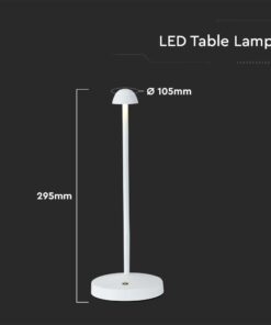 Φωτιστικό γραφείου LED 1.6W επαναφορτιζόμενο CCT Λευκού Χρώματος Dimmable V-TAC – 10329