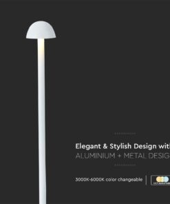 Φωτιστικό γραφείου LED 1.6W επαναφορτιζόμενο CCT Λευκού Χρώματος Dimmable V-TAC – 10329