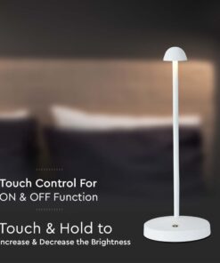 Φωτιστικό γραφείου LED 1.6W επαναφορτιζόμενο CCT Λευκού Χρώματος Dimmable V-TAC – 10329