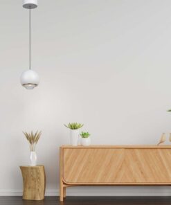 LED κρεμαστό φωτιστικό οροφής σφαίρα 6W 3000K θερμό λευκό με λευκό σώμα V-TAC – 10342