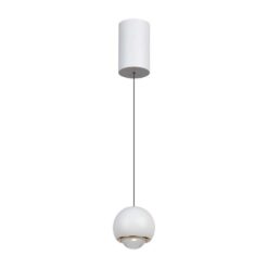 LED κρεμαστό φωτιστικό οροφής σφαίρα 6W 3000K θερμό λευκό με λευκό σώμα V-TAC – 10342