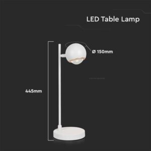 LED φωτιστικό γραφείου 5W 3000K θερμό λευκό με λευκό σώμα V-TAC – 10346