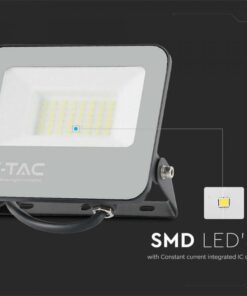 LED Προβολέας 30W V-TAC Samsung Chip Μαύρος 4800lm Αδιάβροχος IP65 6500K – 23693