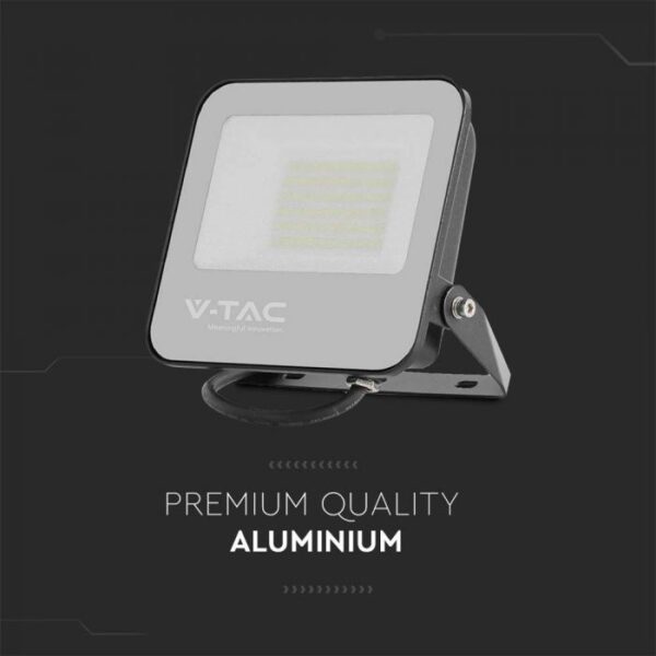 LED Προβολέας 30W V-TAC Samsung Chip Μαύρος 4800lm Αδιάβροχος IP65 6500K  – 23693