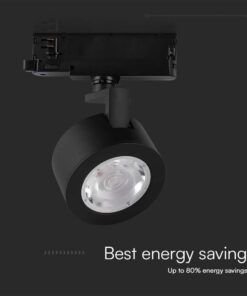 LED φωτιστικό ράγας τριφασικό COB 30W 3 σε 1 CCT Μαύρου Χρώματος V-TAC – 10371