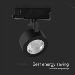 LED φωτιστικό ράγας τριφασικό COB 30W 3 σε 1 CCT Μαύρου Χρώματος V-TAC – 10371