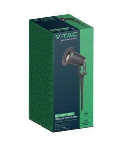 Φωτιστικό Καρφί Κήπου 1xGU10 IP65 Μαύρου Χρώματος V-TAC – 10372