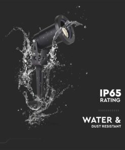 Φωτιστικό Καρφί Κήπου 1xGU10 IP65 Μαύρου Χρώματος V-TAC – 10372