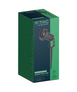 Φωτιστικό Καρφί Κήπου 1xGU10 IP65 Μαύρου Χρώματος V-TAC – 10373