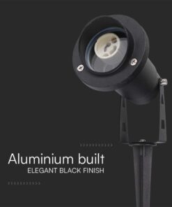 Φωτιστικό Καρφί Κήπου 1xGU10 IP65 Μαύρου Χρώματος V-TAC – 10373