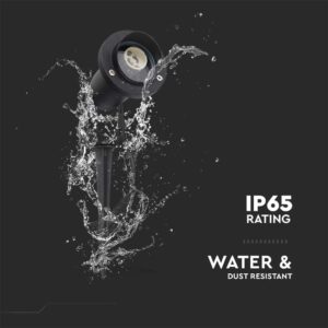 Φωτιστικό Καρφί Κήπου 1xGU10 IP65 Μαύρου Χρώματος V-TAC – 10373