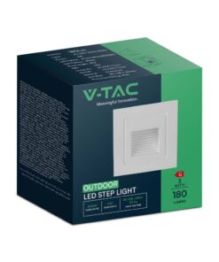 Xωνευτό Φωτιστικό Σκάλας LED 3W 3000K IP65 Λευκού Χρώματος V-TAC – 10376