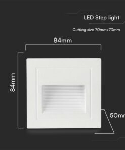Επιτοίχιο Φωτιστικό Σκάλας LED 5W 3000K IP65 Λευκού Χρώματος V-TAC – 10377