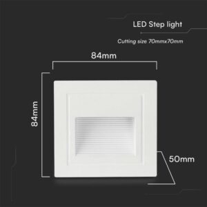 Επιτοίχιο Φωτιστικό Σκάλας LED 5W 3000K IP65 Λευκού Χρώματος V-TAC – 10377