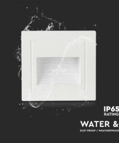 Επιτοίχιο Φωτιστικό Σκάλας LED 5W 3000K IP65 Λευκού Χρώματος V-TAC – 10377