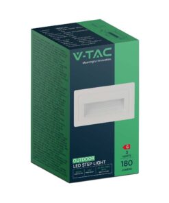 Χωνευτό Φωτιστικό Σκάλας LED 3W 3000K IP65 Λευκού Χρώματος V-TAC – 10378