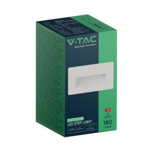 Χωνευτό Φωτιστικό Σκάλας LED 3W 3000K IP65 Λευκού Χρώματος V-TAC – 10378