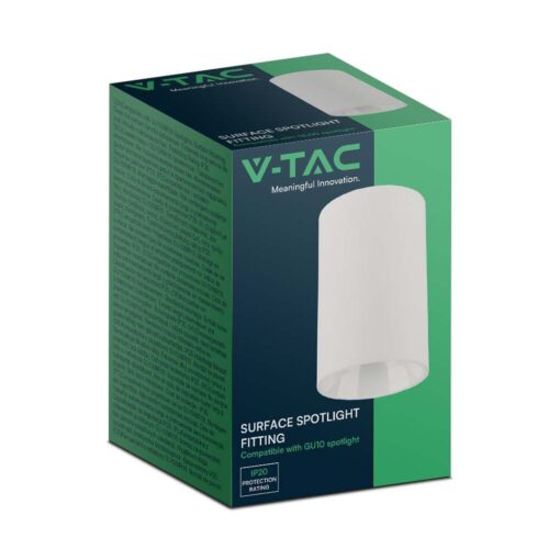 Φωτιστικό Σποτ Οροφής 1xGU10 Λευκού Χρώματος V-TAC – 10379