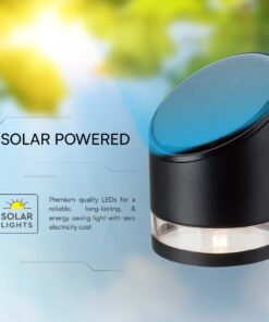 Επιτοίχιο Φωτιστικό LED 1W 3000K Ηλιακό IP54 Μαύρου Χρώματος V-TAC – 10384