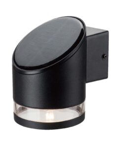 Επιτοίχιο Φωτιστικό LED 1W 3000K Ηλιακό IP54 Μαύρου Χρώματος V-TAC – 10384