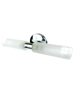 InLight Επιτοίχιο φωτιστικό από χρώμιο μέταλλο και αμμοβολή γυαλί 2XG9 D:31,5cm (1039-Χρώμιο)