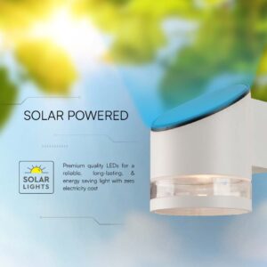 Επιτοίχιο Φωτιστικό LED 1W 3000K Ηλιακό IP54 Λευκού Χρώματος V-TAC – 10395