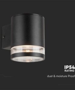 Επιτοίχιο Φωτιστικό LED 1W 3000K Ηλιακό με Αισθητήρα Κίνησης IP54 Μαύρου Χρώματος V-TAC – 10399