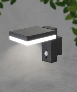 Επιτοίχιο Φωτιστικό LED 2W 3000K Ηλιακό με Ανιχνευτή Κίνησης IP54 Μαύρου Χρώματος V-TAC – 10402