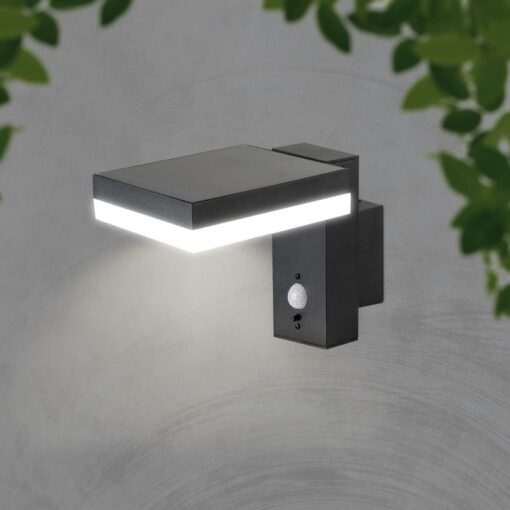 Επιτοίχιο Φωτιστικό LED 2W 3000K Ηλιακό με Ανιχνευτή Κίνησης IP54 Μαύρου Χρώματος V-TAC – 10402
