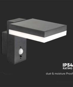 Επιτοίχιο Φωτιστικό LED 2W 3000K Ηλιακό με Ανιχνευτή Κίνησης IP54 Μαύρου Χρώματος V-TAC – 10402