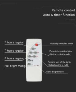 LED Ηλιακός Προβολέας 16W Λευκός V-TAC IP65 1050lm Φυσικό Λευκό 4000K – 10406