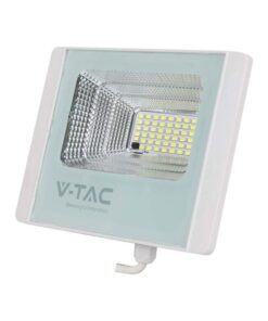 LED ηλιακός προβολέας 16W ψυχρό λευκό 6400K με λευκό σώμα V-TAC – 10407