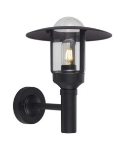 Επιτοίχιο αδιάβροχο φωτιστικό 1xE27 με μαύρο και διάφανο σώμα IP44 V-TAC – 10422