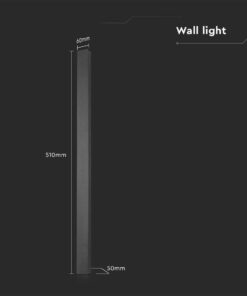 Aπλίκα Τοίχου LED 10W 3000K Ανθρακί Χρώματος IP65 V-TAC – 10429