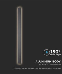 Aπλίκα Τοίχου LED 10W 3000K Ανθρακί Χρώματος IP65 V-TAC – 10429