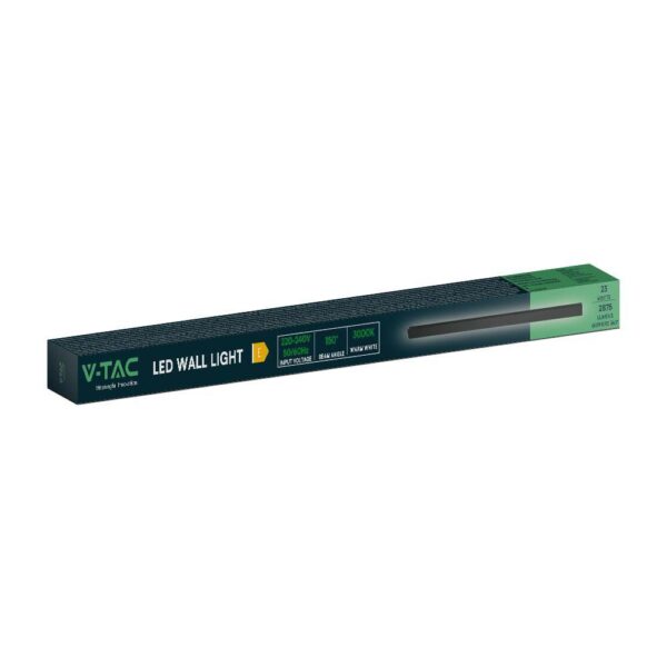 Απλίκα Τοίχου LED 16W 3000K Μαύρου Χρώματος IP65 V-TAC – 10431