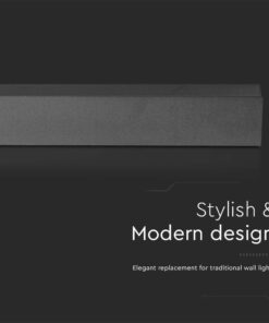 Απλίκα Τοίχου LED 16W 3000K Μαύρου Χρώματος IP65 V-TAC – 10431